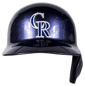 2014 Troy Tulowitzki Game Used Colorado Rockies Batting Helmet (MLB Authenticated & J.T. Sports)